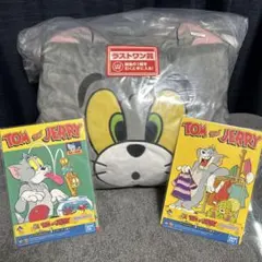 トムとジェリー ラストワン賞 折り畳みクッション & I賞 キャンパス風ボード