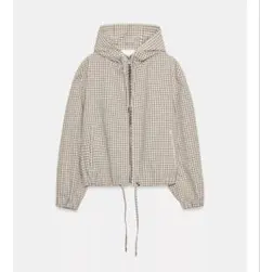 お値下げ♡zara フードチェック柄ジャケットXS完売品
