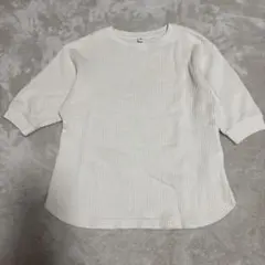 UNIQLO キッズ ワッフル5分袖カットソー 130cm