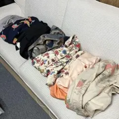 浴衣　まとめ売り　9点 即日発送】【Riuコラボ】白地×パリの街浴衣【浴衣3点セット