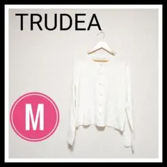 サッと羽織れる TRUDEA トルディア ニットカーディガン パールボタン