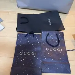 GUCCI 星空デザイン ショップ袋 3枚セット