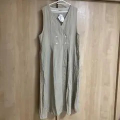 サマンサモスモス　接触冷感　おでかけレジワンピース　ベージュ