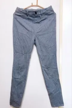 スリムフィット☆カジュアルパンツ・裏起毛Lサイズ