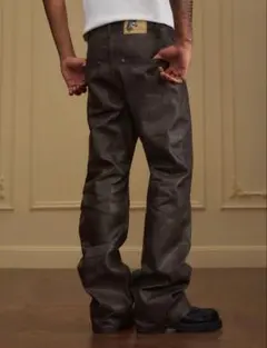 YADcrew Cross button Waxed Denim Pants - メルカリ
