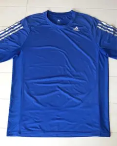 adidas 青 半袖 シャツ