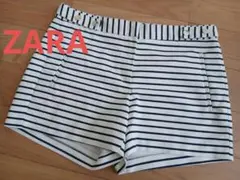ZARA BASIC ボーダー ショートパンツ S
