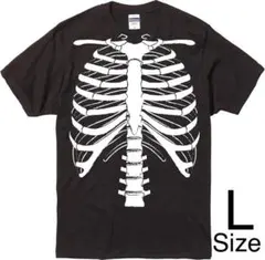 骨 Tシャツ 黒/ブラック Lサイズ