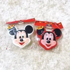 MICKEY'S STUFF ミッキー&ミニー 顔型ランチボックス2点セット