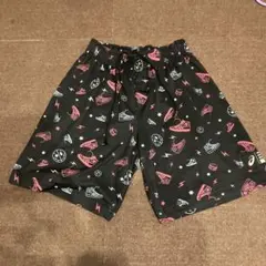 ASICS バスケットボールパンツ S 黒/赤