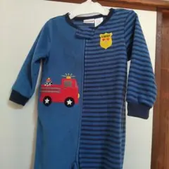 STANDARD ★BLUES消防車デザインロンパース