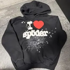 sp5derラインストーンブラック パーカー Sサイズ　usdrip drip sp5derラインストーンブラック パーカー Sサイズ usdrip drip - メルカリ