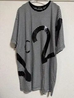 【専用】N°21 ボーダー Tシャツ ブラック×ホワイト Lのサムネイル