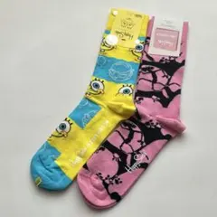 Happy Socks ピンクパンサー　スポンジボブ　メンズ