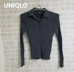 UNIQLO メリノリブポロカーディガン