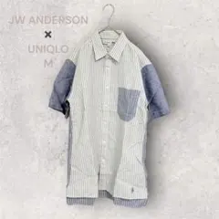 JW ANDERSON✖️UNIQLOコラボシャツ　ストライプ柄　シンプル　爽やか