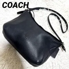 COACHコーチ　ショルダーバック　斜め掛け　ブラック　レザー　32264のサムネイル