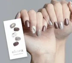 ohora 未開封1箱と使用済1箱 ジェルネイルシール 茶系 ND-005-J