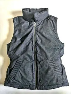 90Mノースフェイスハイベントダウンベストダークネイビー紺