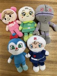 アンパンマンキャラぬいぐるみセット　赤ちゃんマン　コキンちゃん　だだんだん