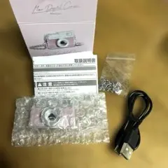 ミニデジタルカメラ　アンティーク　ピンクのサムネイル