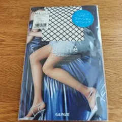 GUNZE Tuché ブラック ストッキング M-L