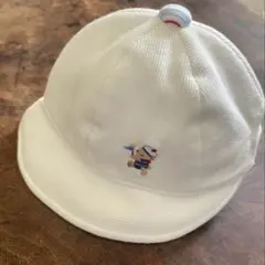 ファミリア ベビー帽子 ホワイト 41〜43cm 美品