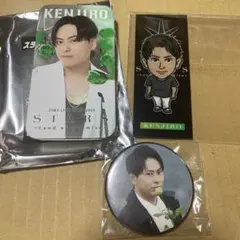 山下健二郎　タブレット缶　缶バッジ　千社札