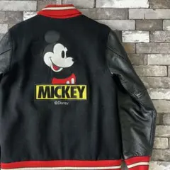 X-LARGE x Disney Mickey 袖レザーアワードジャケットのサムネイル
