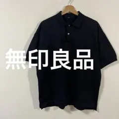 無印良品　MUJI　UVカット強撚ポロシャツ　S-Mサイズ　男女兼用　美品のサムネイル