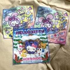 キティ　北海道限定　雪　冬　タオル　ハンカチ