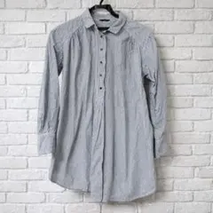 アーバンリサーチ　ネイビー　ストライプ 長袖シャツ　Mサイズ