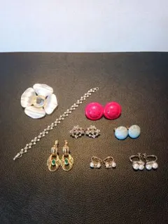 アクセサリー3点セット ネックレス イヤリング ブレスレット - メルカリ