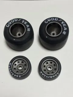 タミヤ 1/10 RC 古いF1 タイヤホイールセット 当時物