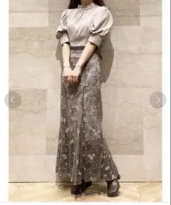 snidel 3pieceジョーゼットレースワンピース　ピンク　0サイズのサムネイル