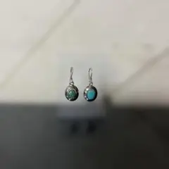 ターコイズ　ストーンピアス シルバー925