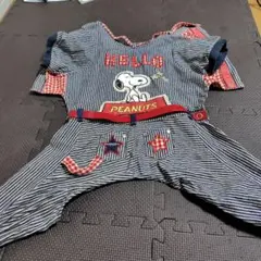 PEANUTS スヌーピー犬服 ストライプ