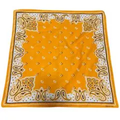 最終価格　黄色　山吹色　イエロー　コットン100 バンダナ