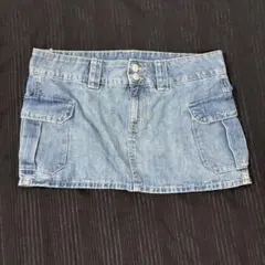 未使用　H&M DIVIDED デニムカーゴミニスカート Mサイズのサムネイル