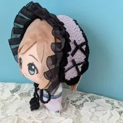 〈パープル×ブラック〉ぬい服　ヘッドドレス　ちびぐるみ　にじぬい