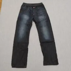 EDWIN パンツ ダークブルー デニム 暖パン 裏地付 160cm