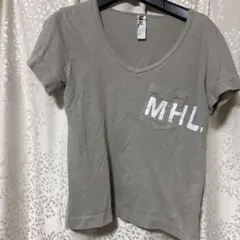 MHL. ポケットロゴ Tシャツ グレー サイズIIのサムネイル