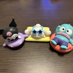 みんなでプールフィギュア　まとめ売り　クロミ　シナモン　ハンギョドン　水着