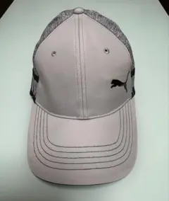 PUMA グレー/ホワイト キャップ