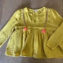 Louise Misha イエロー ワンピース 4歳用　刺繍