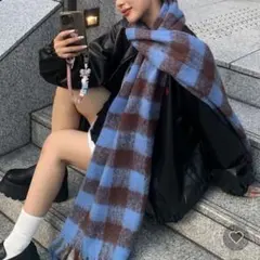 nugu canie mignon nyom チェックマフラー