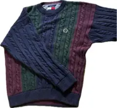 Tommy Hilfiger ケーブルニットセーター L