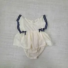 リボンフリルロンパース