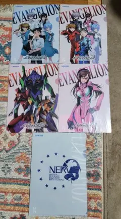 【美品限定】エヴァンゲリオン ローソン限定 A4クリアファイル 5枚セット