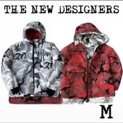 リバーシブル★THE NEW DESIGNERS カモフラ ダウンジャケット M